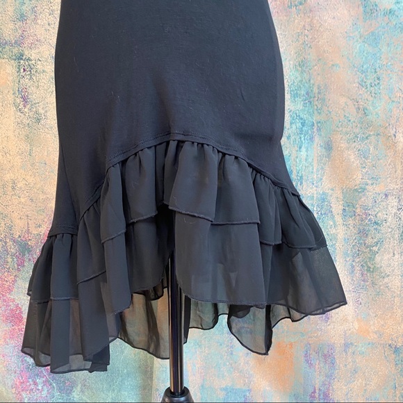 📌 Grace & Lace Asymmetrical Cotton Blend Mini Dress Adjustable Spaghetti Straps - Picture 4 of 6